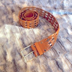 Calvin Klein Woven Brown Belt